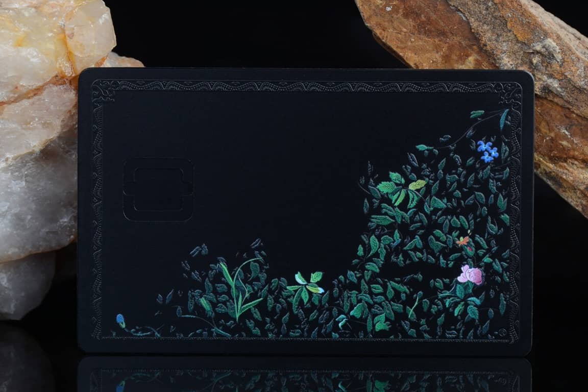 Amex with Leaf black